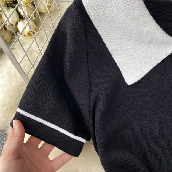 women's french knitted dress - Picture 6 of 9